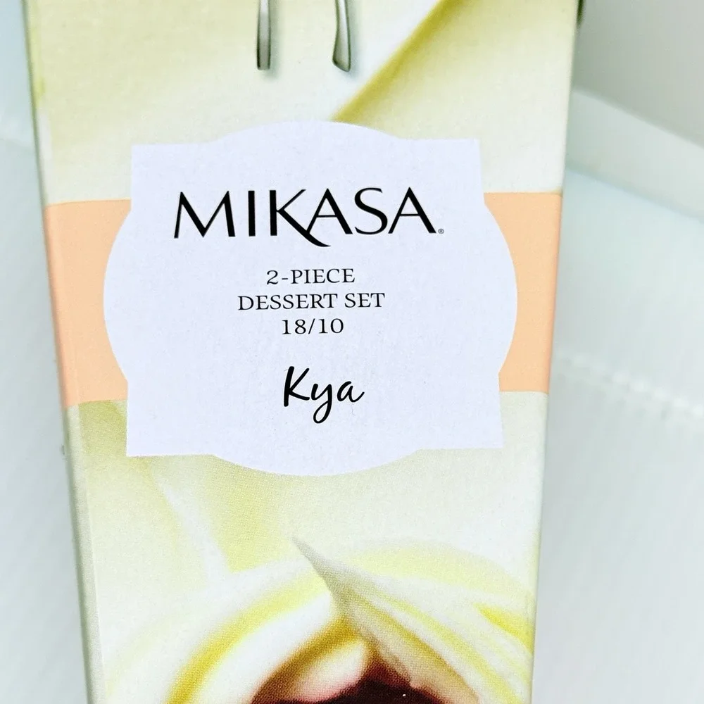 New Mikasa Kya Cake Knife Server Set Box Celebrate Wedding Stainless Steel